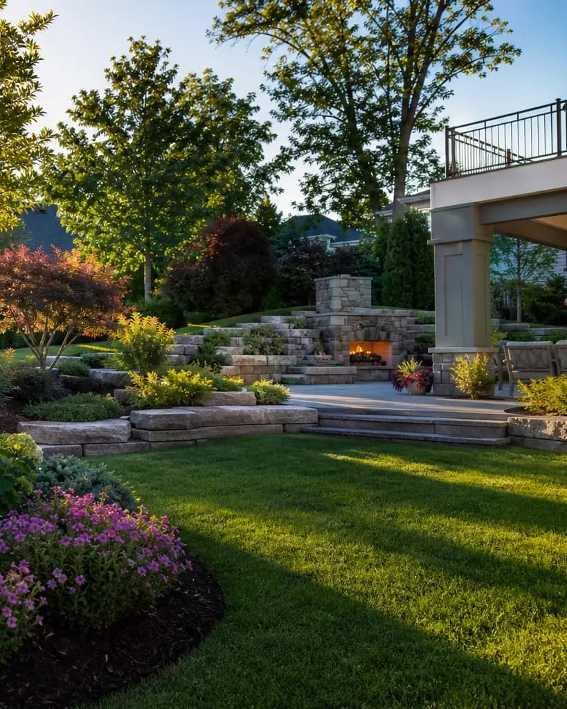 Newly designed and installed residential landscape.