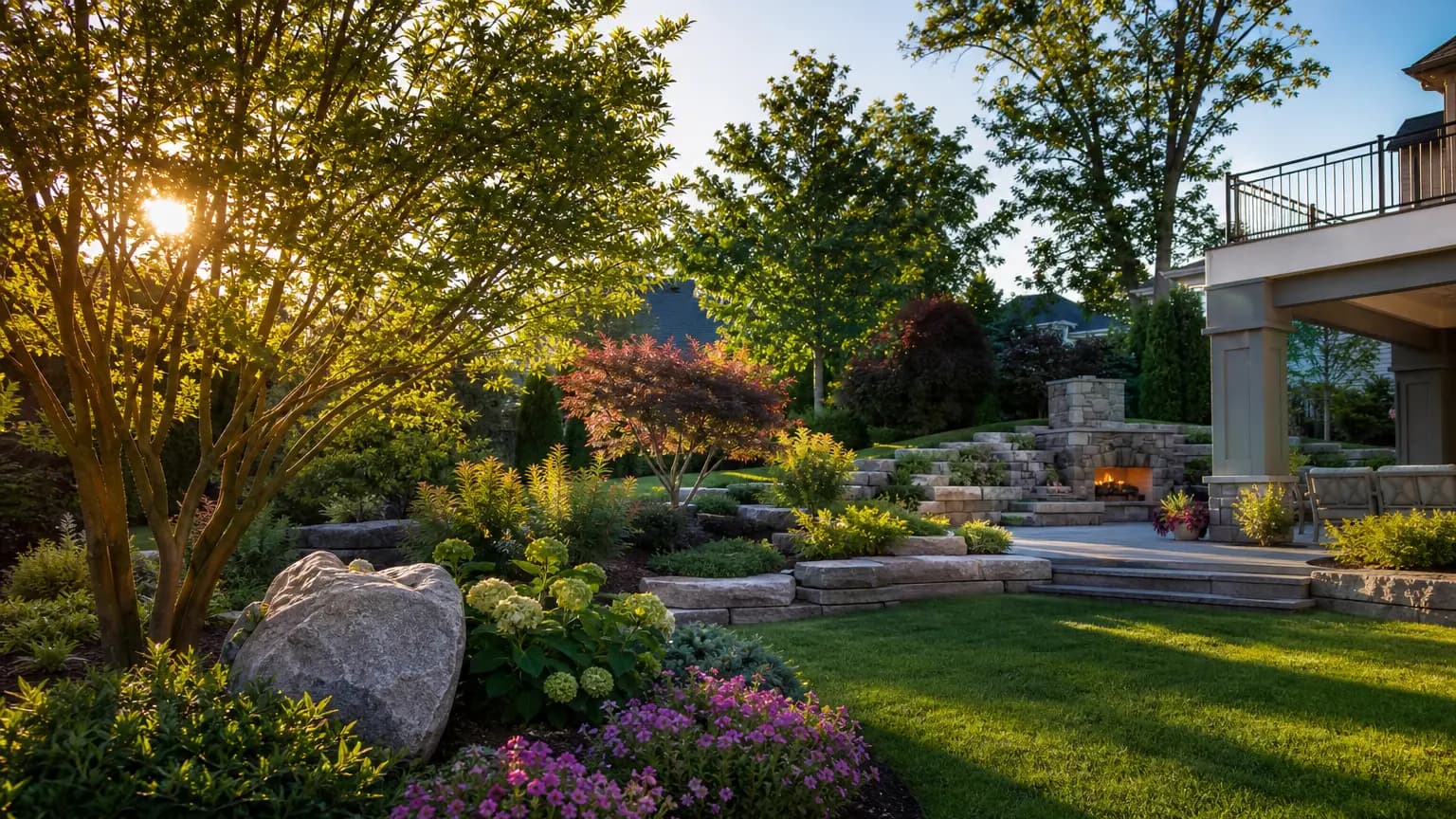 Newly designed and installed residential landscape.